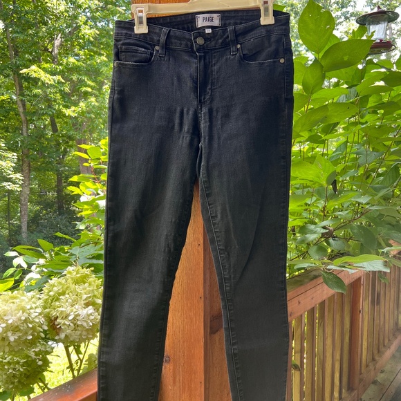 Paige Denim Skinny Jean Black Size 28 - Picture 1 of 2